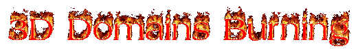 3D Domains Burning