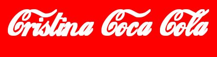 Cristina Coca Cola