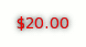 $20.00